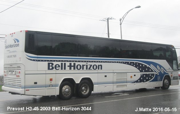 BUS/AUTOBUS: Prevost H3-45 2003 Bell-Horizon
