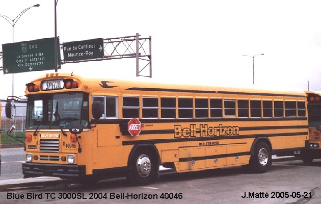 BUS/AUTOBUS: Blue Bird TC 3000 2004 Bell-Horizon