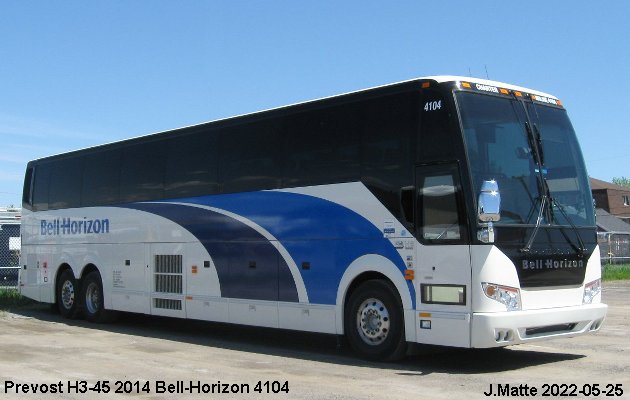 BUS/AUTOBUS: Prevost H3-45 2014 Bell-Horizon