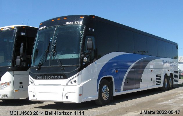 BUS/AUTOBUS: MCI J4500 2014 Bell-Horizon