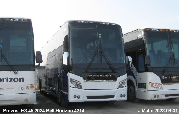 BUS/AUTOBUS: Prevost H3-45 2024 Bell-Horizon