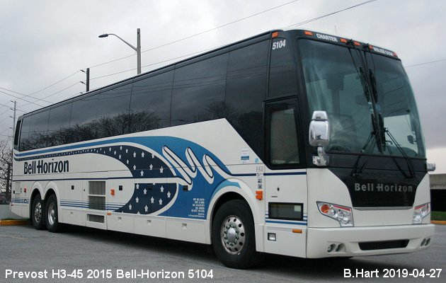 BUS/AUTOBUS: Prevost H3-45 2015 Bell-Horizon