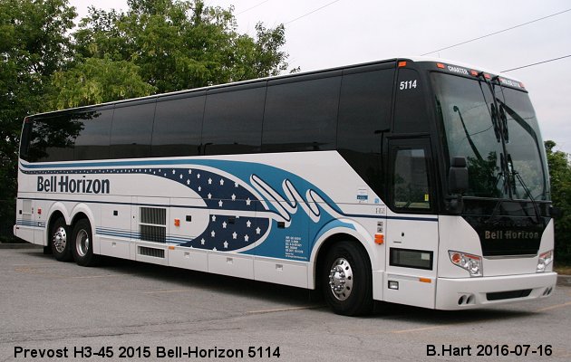 BUS/AUTOBUS: Prevost H3-45 2015 Bell-Horizon