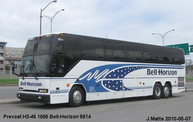 BUS/AUTOBUS: Prevost H3-45 1995 Bell-Horizon