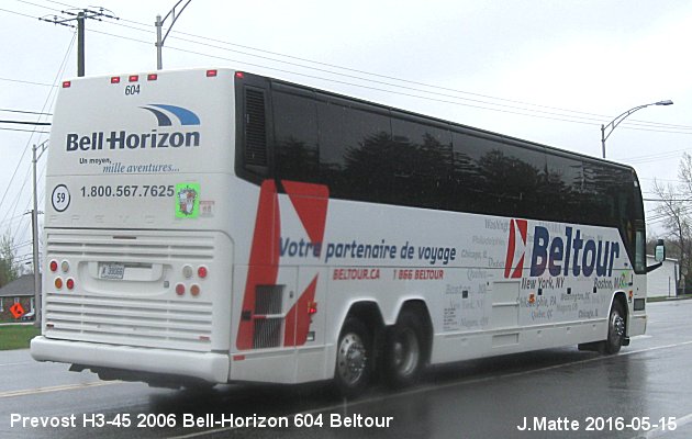 BUS/AUTOBUS: Prevost H3-45 2006 Bell-Horizon
