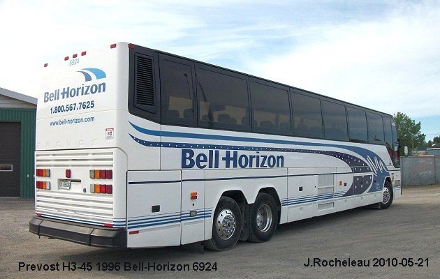 BUS/AUTOBUS: Prevost H3-45 1996 Bell-Horizon