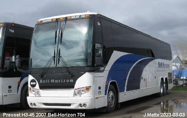 BUS/AUTOBUS: Prevost H3-45 2004 Bell-Horizon