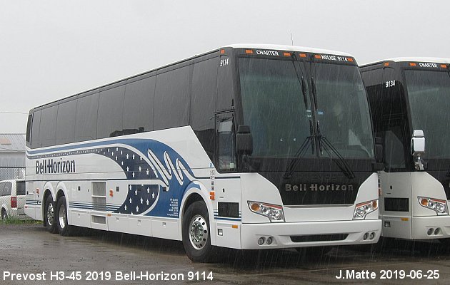 BUS/AUTOBUS: Prevost H3-45 2019 Bell-Horizon