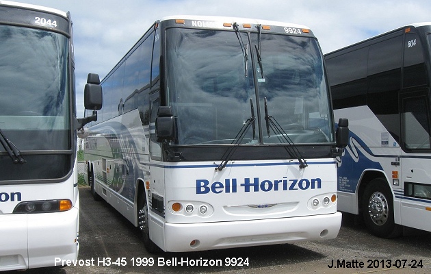 BUS/AUTOBUS: Prevost H3-45 1999 Bell-Horizon