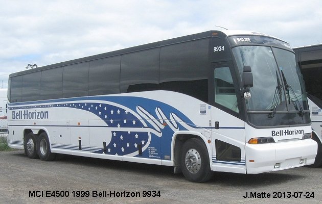 BUS/AUTOBUS: MCI E4500 1999 Bell-Horizon