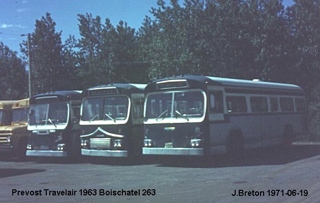 BUS/AUTOBUS: Prevost Travelair 1963 Boischatel