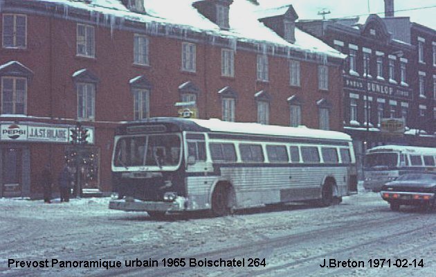 BUS/AUTOBUS: Prevost Panoramique urbain 1964 Boischatel