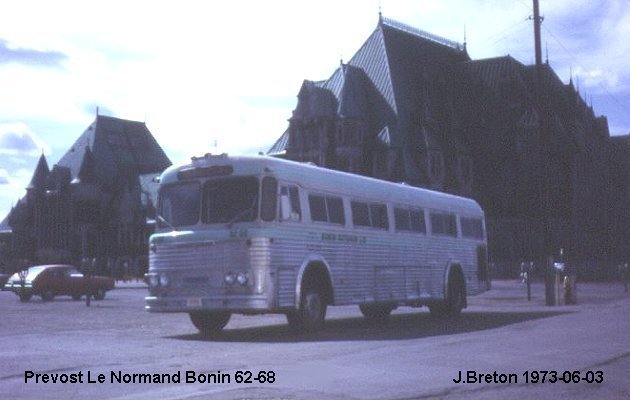 BUS/AUTOBUS: Prevost Le Normand 1959 Bonin