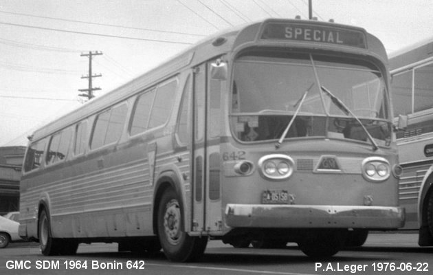 BUS/AUTOBUS: GMC SDM 1964 Bonin