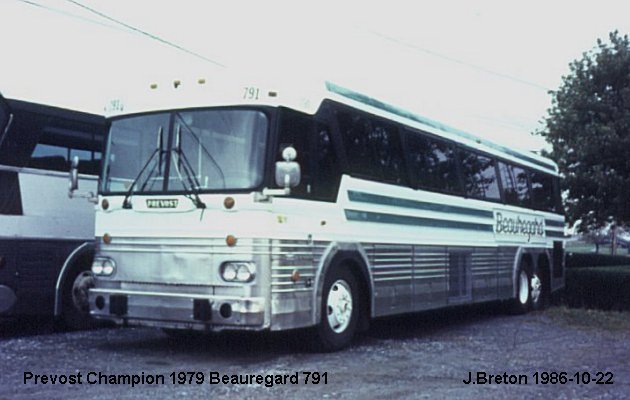 BUS/AUTOBUS: Prevost Champion 1979 Beauregard