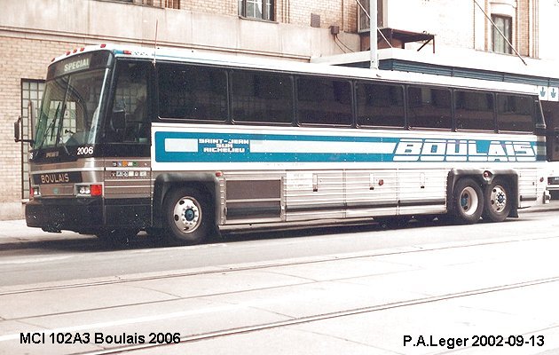 BUS/AUTOBUS: MCI 102A3 1990 Boulais