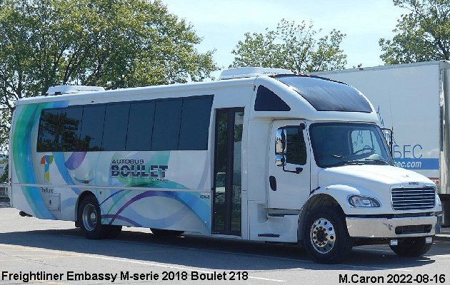 BUS/AUTOBUS: Freightliner Embassy M-serie 2018 Autobus Boulet