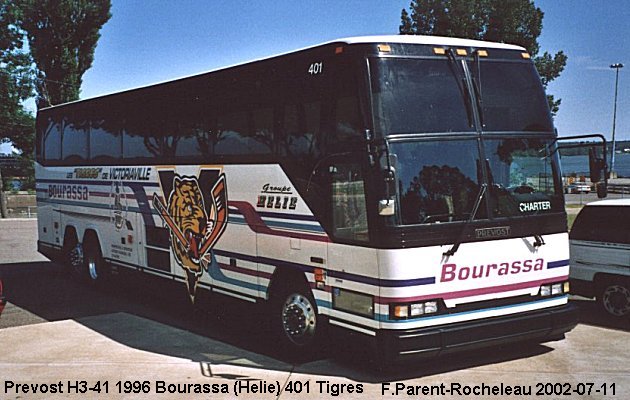 BUS/AUTOBUS: Prevost H3-41 1996 Bourassa