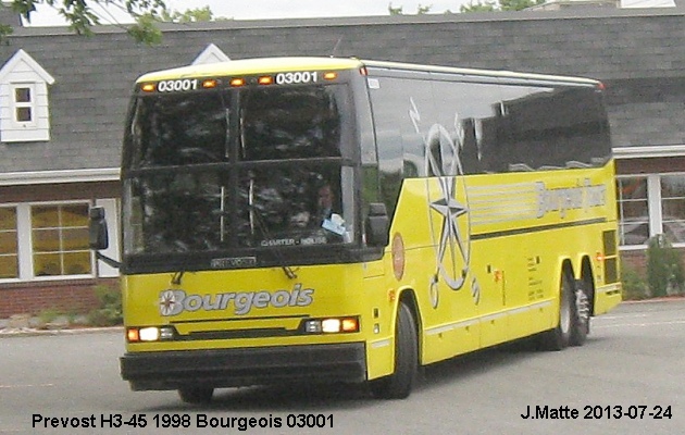 BUS/AUTOBUS: Prevost H3-45 1998 Bourgeois
