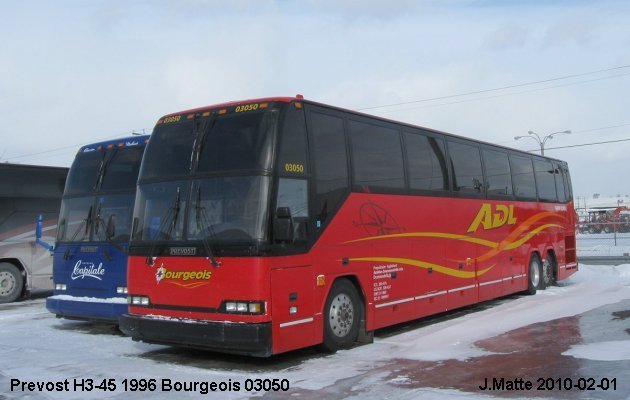 BUS/AUTOBUS: Prevost H3-45 1996 Bourgeois
