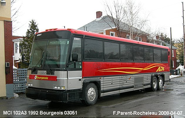 BUS/AUTOBUS: MCI MC 102 A3 1996 Bourgeois