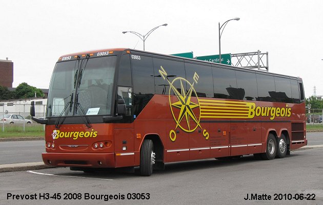 BUS/AUTOBUS: Prevost H3-45 2008 Bourgeois