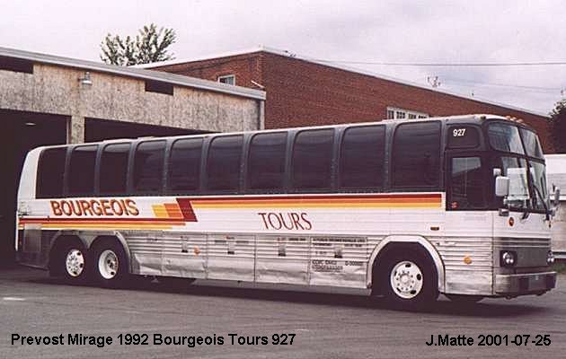 BUS/AUTOBUS: Prevost Le Mirage 1992 Bourgeois