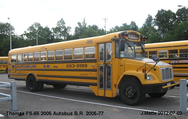 BUS/AUTOBUS: Thomas FS-65 2005 Autobus B.R.