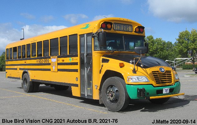 BUS/AUTOBUS: Blue Bird Vision CNG 2021 Autobus B.R.