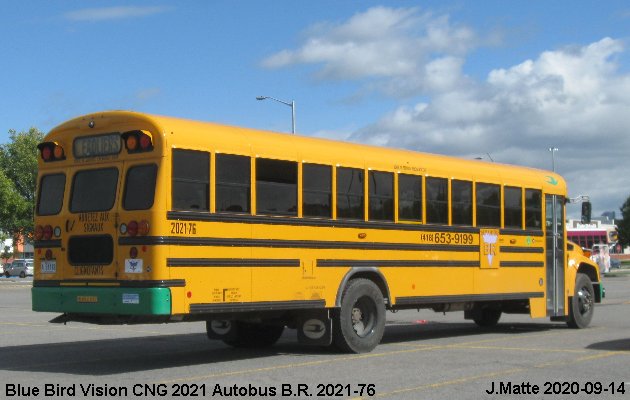 BUS/AUTOBUS: Blue Bird Vision CNG 2021 Autobus B.R.