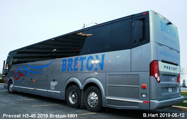 BUS/AUTOBUS: Prevost H3-45 2019 Breton