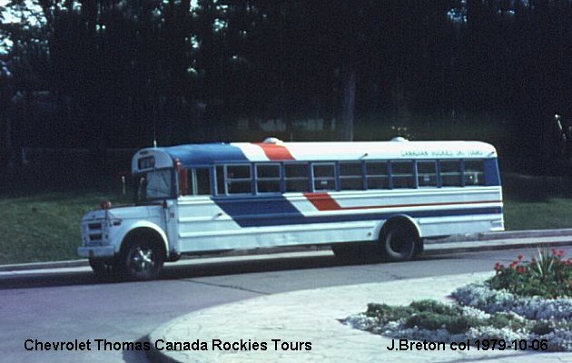 BUS/AUTOBUS: Thomas C1 1974 Canada Rockies Tours