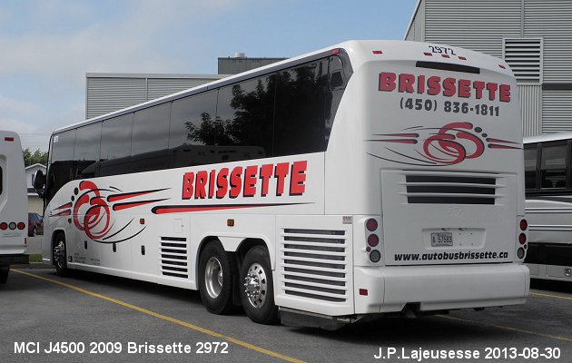 BUS/AUTOBUS: MCI J4500 2009 Brissette