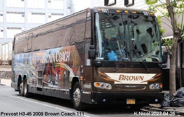 BUS/AUTOBUS: Prevost H3-45 2009 Brown Coach