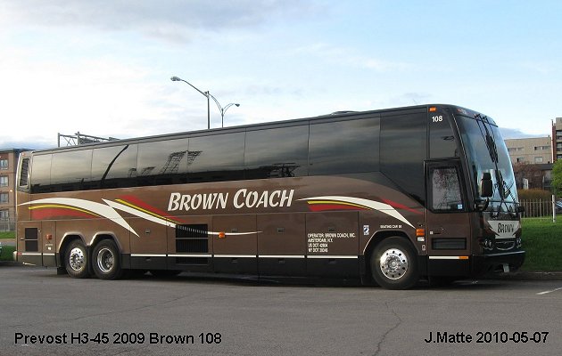 BUS/AUTOBUS: Prevost H3-45 2009 Brown