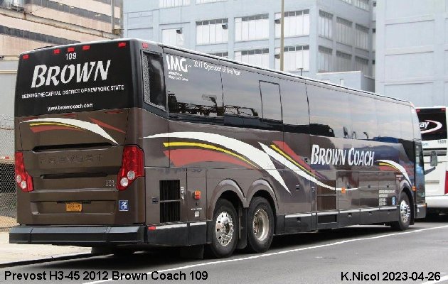 BUS/AUTOBUS: Prevost H3-45 2012 Brown Coach