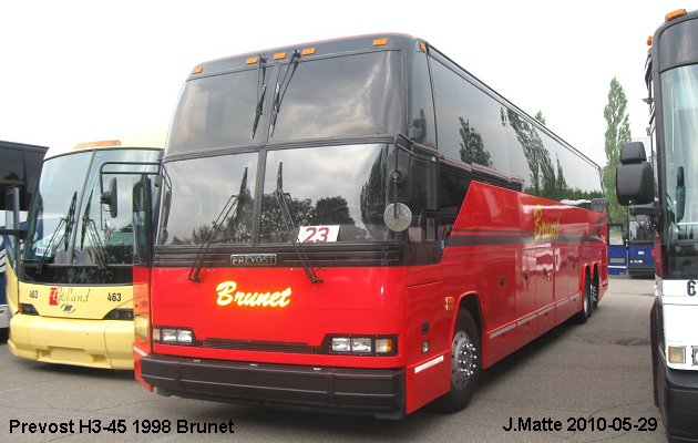 BUS/AUTOBUS: Prevost H3-45 1998 Brunet