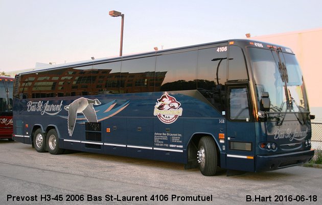 BUS/AUTOBUS: Prevost H3-45 2006 Bas St-Laurent