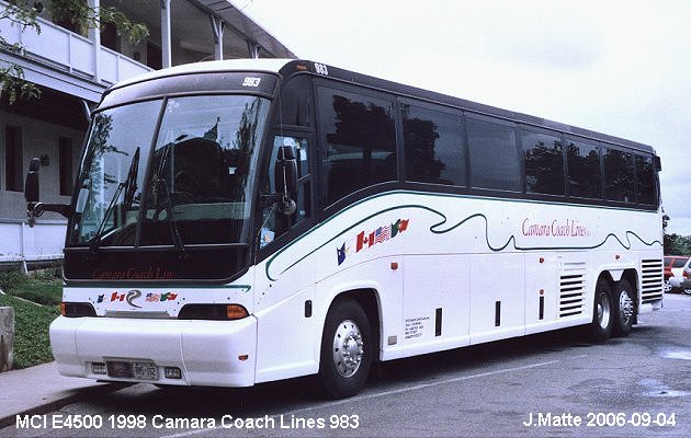 BUS/AUTOBUS: MCI E4500 1998 Camara Coach Lines