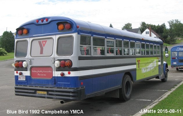 BUS/AUTOBUS: Blue Bird C300 1992 YMCA Campbelton