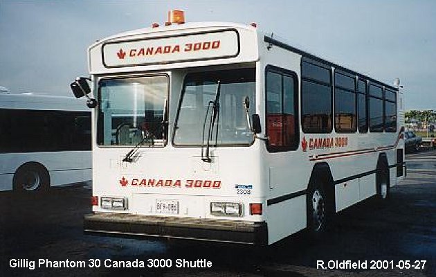 BUS/AUTOBUS: Gillig Phantom 2001 Canada 3000