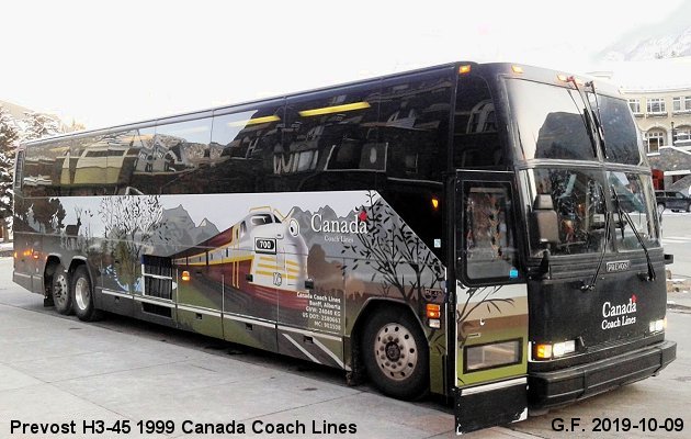 BUS/AUTOBUS: Prevost H3-45 1999 Canada coach lines