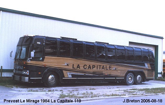 BUS/AUTOBUS: Prevost Le Mirage 1984 Capitale