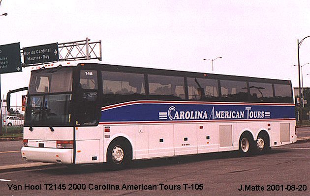 BUS/AUTOBUS: Van Hool T2145 2000 Carolina American 