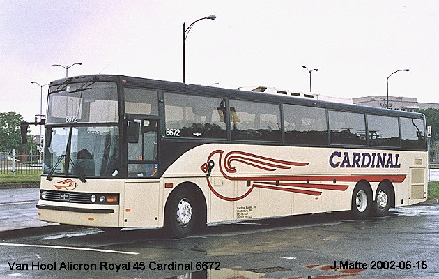 BUS/AUTOBUS: Van Hool Alicron Royal 45 1996 Cardinal