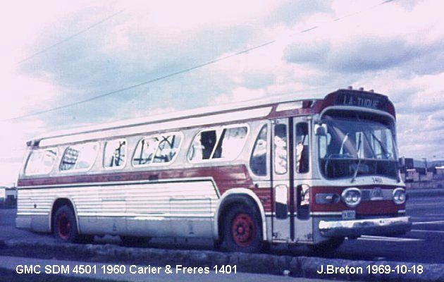 BUS/AUTOBUS: GMC SDM 4501 1960 Carier et Freres