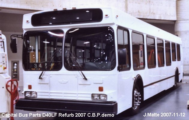 BUS/AUTOBUS: C.B.P. DLH 40 2007 Capital Bus Parts