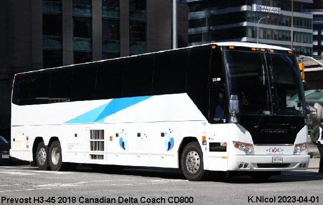 BUS/AUTOBUS: Prevost H3-45 2018 Canadian Delta Coach