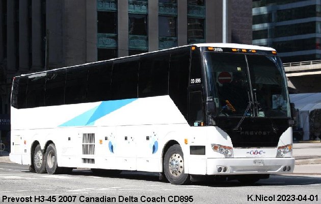 BUS/AUTOBUS: Prevost H3-45 2007 Canadian Delta Coach