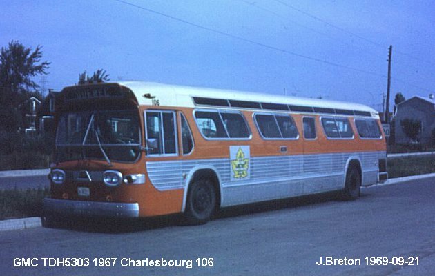 BUS/AUTOBUS: GMC TDH 5303 1967 Charlesbourg